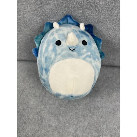 Squishmallow Jerome The Triceratops‎ Dinosaur Plush Stuffed Animal 7" Blue - Picture 1 of 3